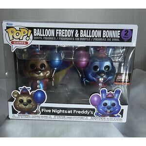 Funko Pop - FNAF Ballon Freddy and Ballon Bonnie 2 Pack Target Con Exclusive